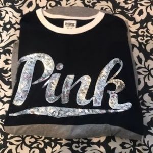 Victoria's Secret PINK Long Sleeve Tee with Sequence